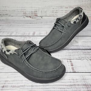 Hey Dude Total Black Polly Womens Casual Shoes